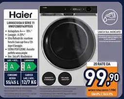 Unieuro Haier LAVASCIUGA X SERIE 11 HWD120BD16397EUS offerta