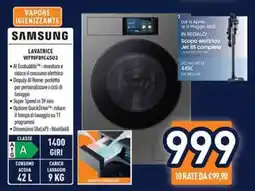 Unieuro Samsung Lavatrice WF90F9C4SU3 offerta
