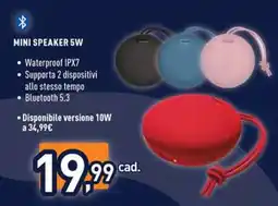 Unieuro MINI SPEAKER 5W offerta
