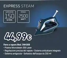 Unieuro Ferro a vapore Mod. DW4308 offerta