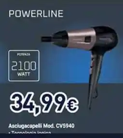 Unieuro Asciugacapelli Mod. CV5940 offerta