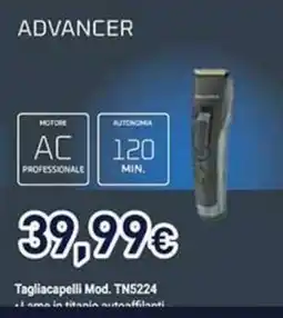 Unieuro ADVANCER Tagliacapelli Mod. TN5224 offerta