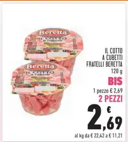 Conad Il Cotto a Cubetti Fratelli Beretta offerta