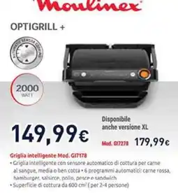 Unieuro Moulinex OPTIGRILL + offerta