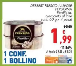 Conad DESSERT FRESCO NUVOLE PERUGINA offerta