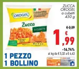 Conad ZUCCA OROGEL a cubetti 450 g offerta