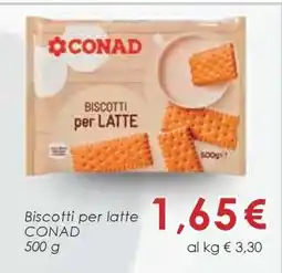 Conad Biscotti per latte offerta