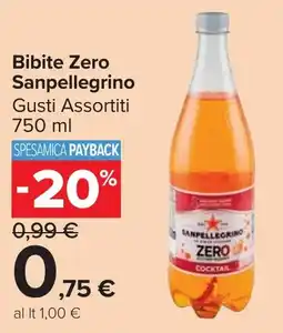 Carrefour Market Bibite Zero Sanpellegrino offerta