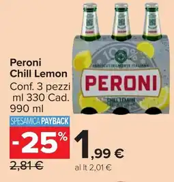 Carrefour Market Peroni Chill Lemon offerta