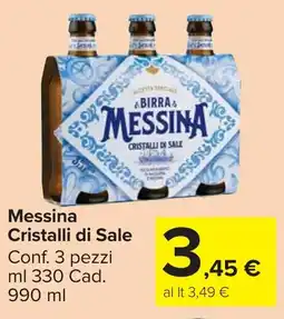 Carrefour Market Messina Cristalli di Sale offerta
