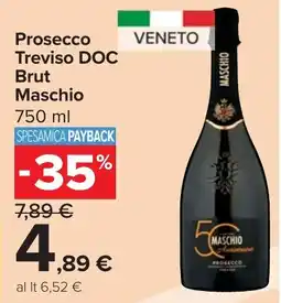 Carrefour Market Prosecco Treviso DOC Brut Maschio offerta