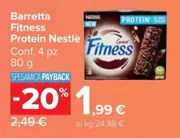Carrefour Market Barretta Fitness Protein Nestlè offerta