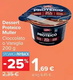 Carrefour Market Dessert Proteico Muller offerta