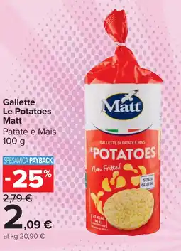 Carrefour Market Gallette Le Potatoes Matt offerta
