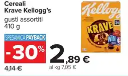Carrefour Cereali Krave Kellogg's offerta