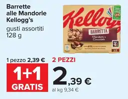 Carrefour Barrette alle Mandorle Kellogg's offerta