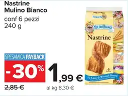 Carrefour Nastrine Mulino Bianco offerta
