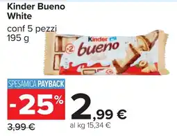 Carrefour Kinder Bueno White offerta