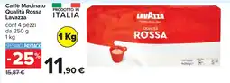 Carrefour Caffè Macinato Qualità Rossa Lavazza offerta