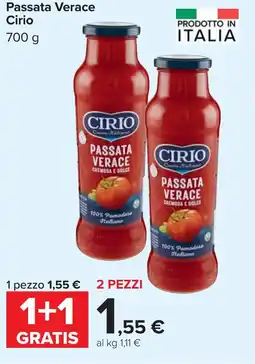 Carrefour Passata Verace Cirio offerta