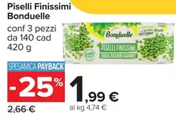 Carrefour Piselli Finissimi Bonduelle offerta