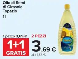 Carrefour Olio di Semi di Girasole Topazio offerta