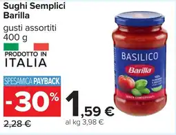 Carrefour Sughi Semplici Barilla offerta
