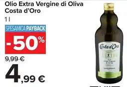 Carrefour Olio Extra Vergine di Oliva Costa d'Oro offerta