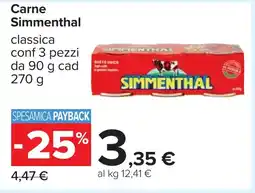 Carrefour Carne Simmenthal offerta