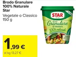 Carrefour Brodo Granulare 100% Naturale Star offerta