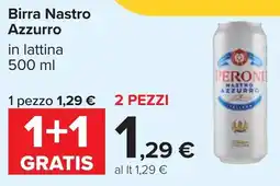 Carrefour Birra Nastro Azzurro offerta
