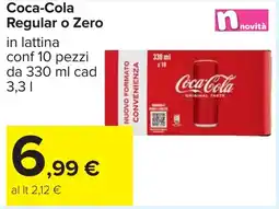 Carrefour Coca-Cola Regular o Zero offerta