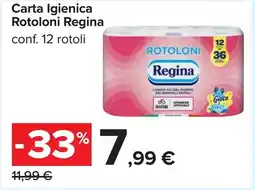 Carrefour Carta Igienica Rotoloni Regina offerta