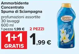 Carrefour Ammorbidente Concentrato Spuma di Sciampagna offerta