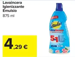 Carrefour Lavaincera Igienizzante Emulsio offerta