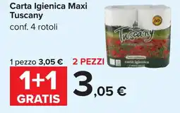 Carrefour Carta Igienica Maxi Tuscany offerta