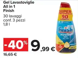 Carrefour Gel Lavastoviglie All in 1 Finish offerta