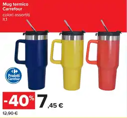 Carrefour Mug termico Carrefour offerta