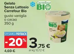 Carrefour Gelato Senza Lattosio Carrefour Bio offerta