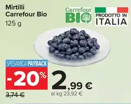 Carrefour Mirtilli Carrefour Bio offerta