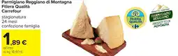 Carrefour Parmigiano Reggiano di Montagna Filiera Qualità Carrefour offerta
