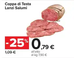 Carrefour Coppa di Testa Lanzi Salumi offerta