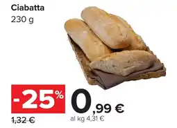 Carrefour Ciabatta offerta