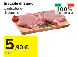 Carrefour Braciole di Suino offerta