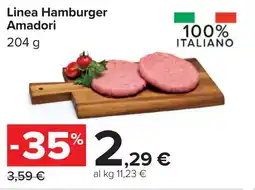 Carrefour Linea Hamburger Amadori offerta