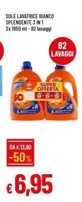 Famila SOLE LAVATRICE BIANCO SPLENDENTE 3 IN 1 offerta