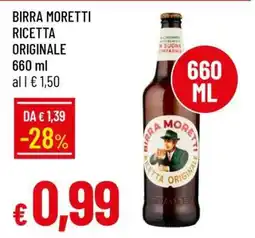 Famila BIRRA MORETTI RICETTA ORIGINALE offerta