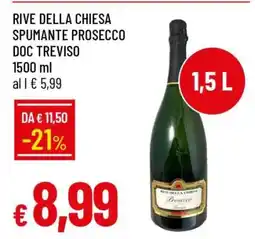 Famila RIVE DELLA CHIESA SPUMANTE PROSECCO DOC TREVISO offerta
