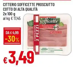 Famila Citterio Sofficette Prosciutto Cotto di Alta Qualità offerta