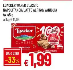 Famila Loacker Wafer Classic offerta